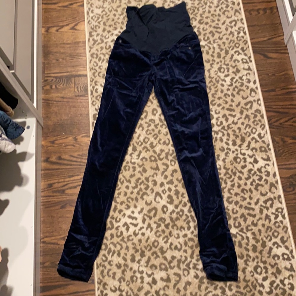 AG SECRET FIT BELLY VELVETEEN SKINNY LEG MATERNITY PANTS